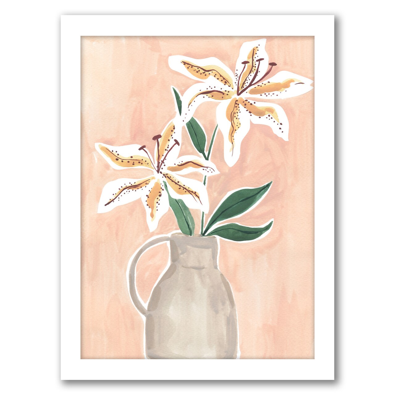 Lilies In A Vase by Sabina Fenn Frame  - Americanflat